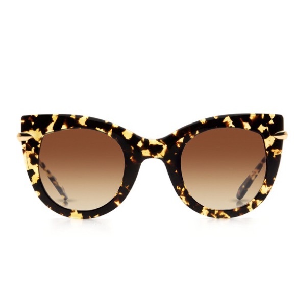 Krewe Accessories - Krewe’s Laveau Cat-eye Sunglasses in Zulu 24K